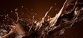 Dynamic Chocolate Splash Royalty Free Stock Photo