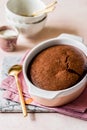 Chocolate Sponge Pudding Royalty Free Stock Photo
