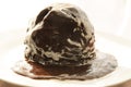 Chocolate sponge pudding Royalty Free Stock Photo