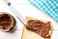 Chocolate spread with bread Royalty Free Stock Photo
