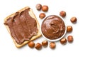 Chocolate spread with bread