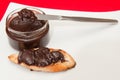 Chocolate Spread on Toast Royalty Free Stock Photo