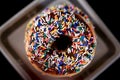 Chocolate sprinkle doughnuts