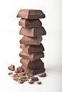 Chocolate squares Royalty Free Stock Photo