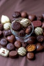 Chocolate still life with selective focus Royalty Free Stock Photo