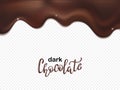 Chocolate streams. 3d illustration.