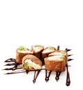 Chocolate Sushi Roll Royalty Free Stock Photo