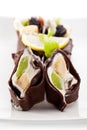 Chocolate Sushi Roll Royalty Free Stock Photo