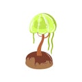 Chocolate Swamp Tree With Jelly Crown Fantasy Candy Land Sweet Landscape Element