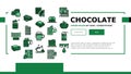 Chocolate Sweet Dessert And Drink landing header vector Royalty Free Stock Photo