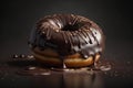 Chocolate sweet donuts, Generative AI