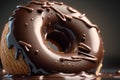 Chocolate sweet donuts, Generative AI