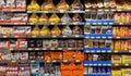 Chocolate Sweets For Sale On Supermarket Shelf