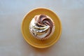 Chocolate Swirl Cupcake Royalty Free Stock Photo