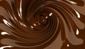 Chocolate swirl twirl