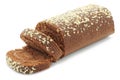 Chocolate Swiss roll closeup Royalty Free Stock Photo