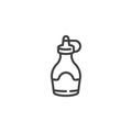 Chocolate syrup line icon