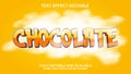 chocolate text effect vector editable Royalty Free Stock Photo