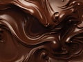 Chocolate texture. Liquid chocolate close-up.Textured dark chocolate Royalty Free Stock Photo