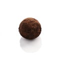 Chocolate truffle isolated on a white background Royalty Free Stock Photo