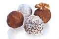 Chocolate truffles assortment Royalty Free Stock Photo