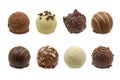 Chocolate truffles assortment Royalty Free Stock Photo