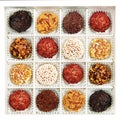 Chocolate truffles assortment Royalty Free Stock Photo