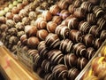 Chocolate Truffles In DisplayCase