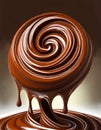 A chocolate twirl