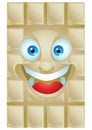 Chocolate vanilla cartoon character laughing