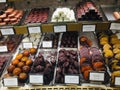 Chocolate varieties at Fortnum