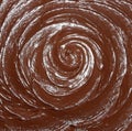 Chocolate vortex swirl wave background texture Royalty Free Stock Photo