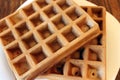 Chocolate wafer, captured with a small depth of field. Royalty Free Stock Photo