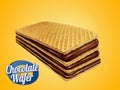 Chocolate wafer design element