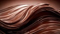 Chocolate Wave Background. Dark Liquid Flow, Sweet Dessert, chocolate Royalty Free Stock Photo