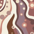 Chocolate wavy swirl background. Abstract chocolate waves, brown color flow. Vector illustration Royalty Free Stock Photo