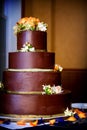 Chocolate wedding cake