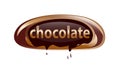 Chocolate word illustration