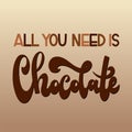 Chocolate world day. Royalty Free Stock Photo