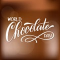 Chocolate world day. Royalty Free Stock Photo