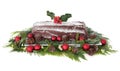 Chocolate Yule Log Royalty Free Stock Photo