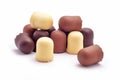 Chocolated marshmallows Royalty Free Stock Photo