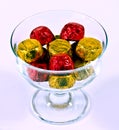 chocolates in bowl Royalty Free Stock Photo