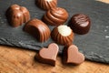 Chocolates with different shapes