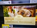 Chocolates grove Australian macadamia with cute koala image on packaging, is the most famous sweet as souvenir for a tourist.