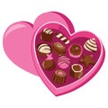 Chocolates In Heart Shape Box