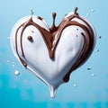 chocolates and milk with a splash, representing the sweet and indulgent world of dessert. Royalty Free Stock Photo