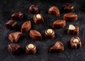 Chocolates praline variety