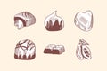 chocolates six icons