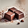 Chocolates on the table. Romance of Valentine\'s Day